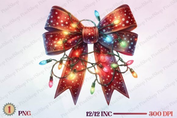 Christmas Bow  Lights: Freebies for Crafters