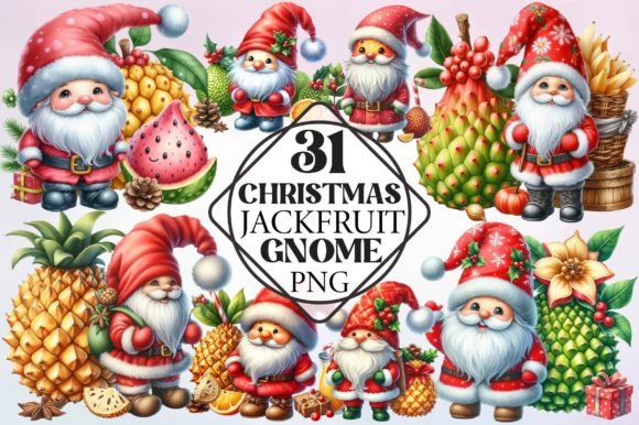 Christmas Jackfruit Gnome Clipart: Freebies Review