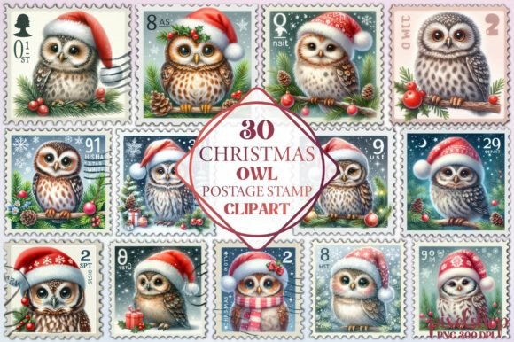 Christmas Owl Stamp Clipart: Brand Review