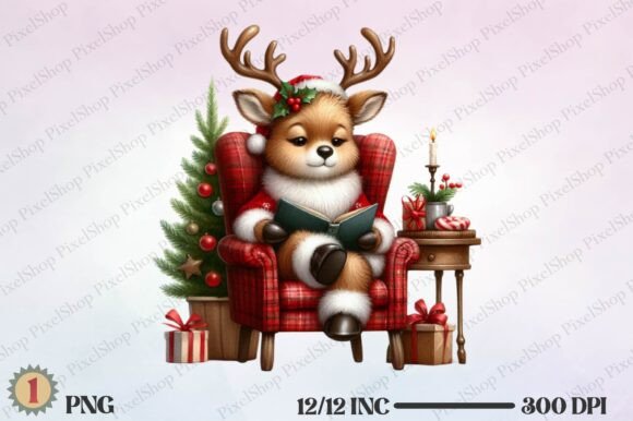 Christmas Reindeer Reading Book Freebies Review