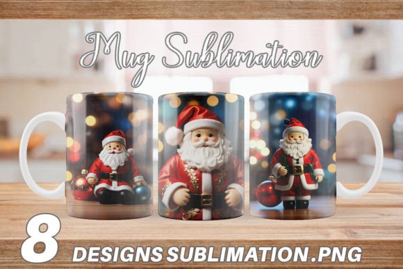 Mug Santa Doll Christmas Illustrations Review