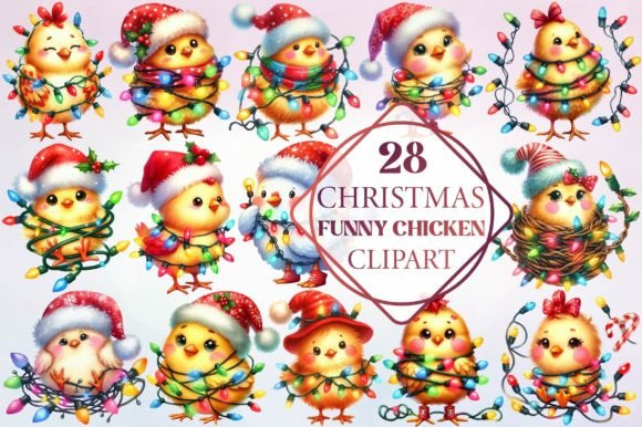 Review: Christmas Funny Chicken Clipart for Embroidery