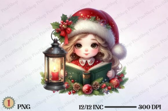 Review: Christmas Girl with Book Embroidery Design