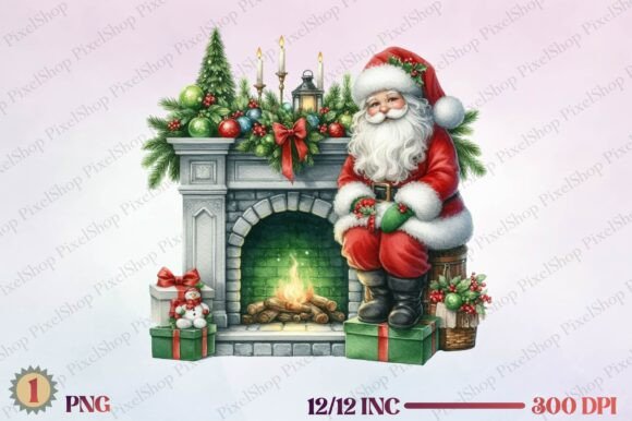Review: Christmas Santa with Fireplace Design