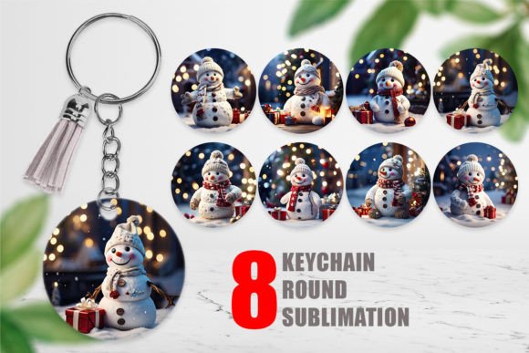 Review: Keychain Adorable Snowman Christmas Illustrations