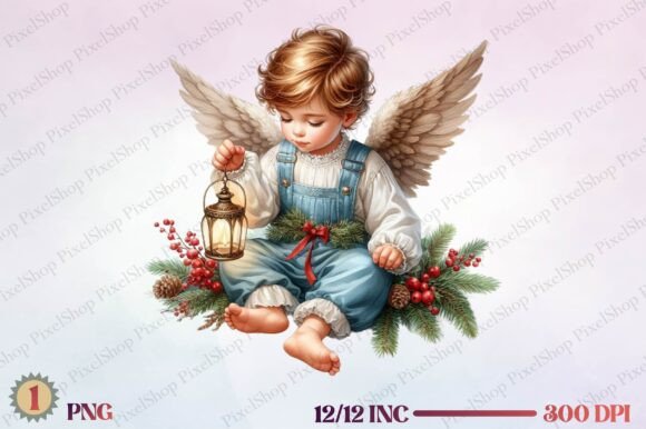 Watercolor Christmas Baby Angel Clipart: A Crafter’s Review