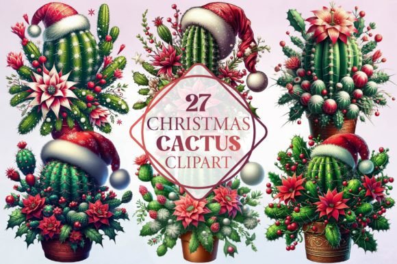 Watercolor Christmas Cactus Clipart: A Seller’s Review