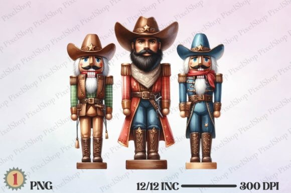 Watercolor Christmas Cowboy PNG: Illustrations Review